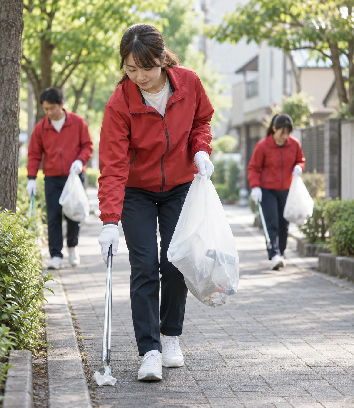 地域の清掃活動のイメージ