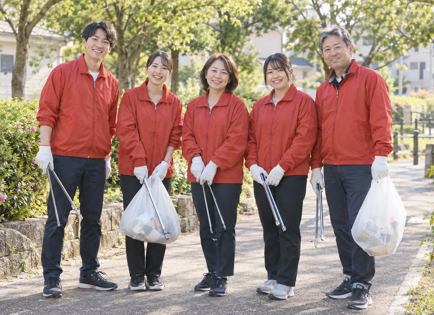 清掃活動に参加するスタッフのイメージ